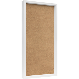 Wood frame MDF RAL 9010 satin gloss (80x40x6cm)