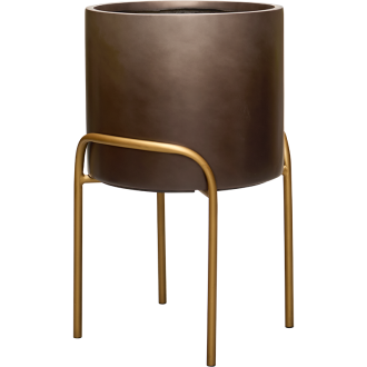 Gradient Elevated Cylinder High Matt Coffee (na nohách) Brown (40x62cm)