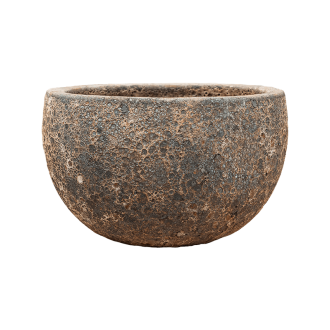 Lava Bowl  Rust Metal Brown (40x24cm)